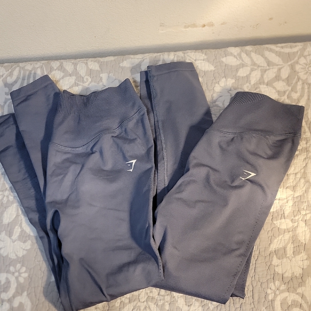 Gymshark Slate Gray Leggings 2 Pairs